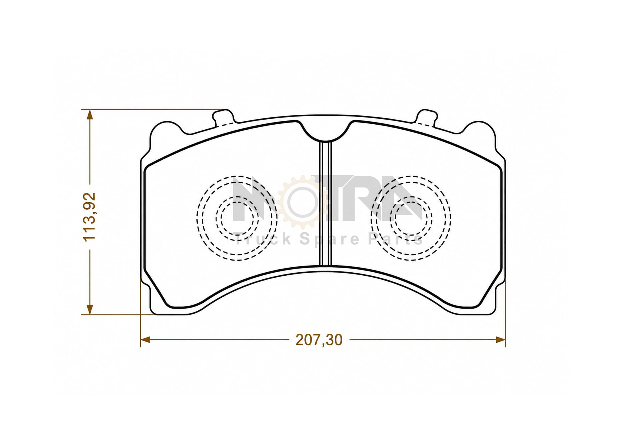 DISC BRAKE PAD - MERCEDES