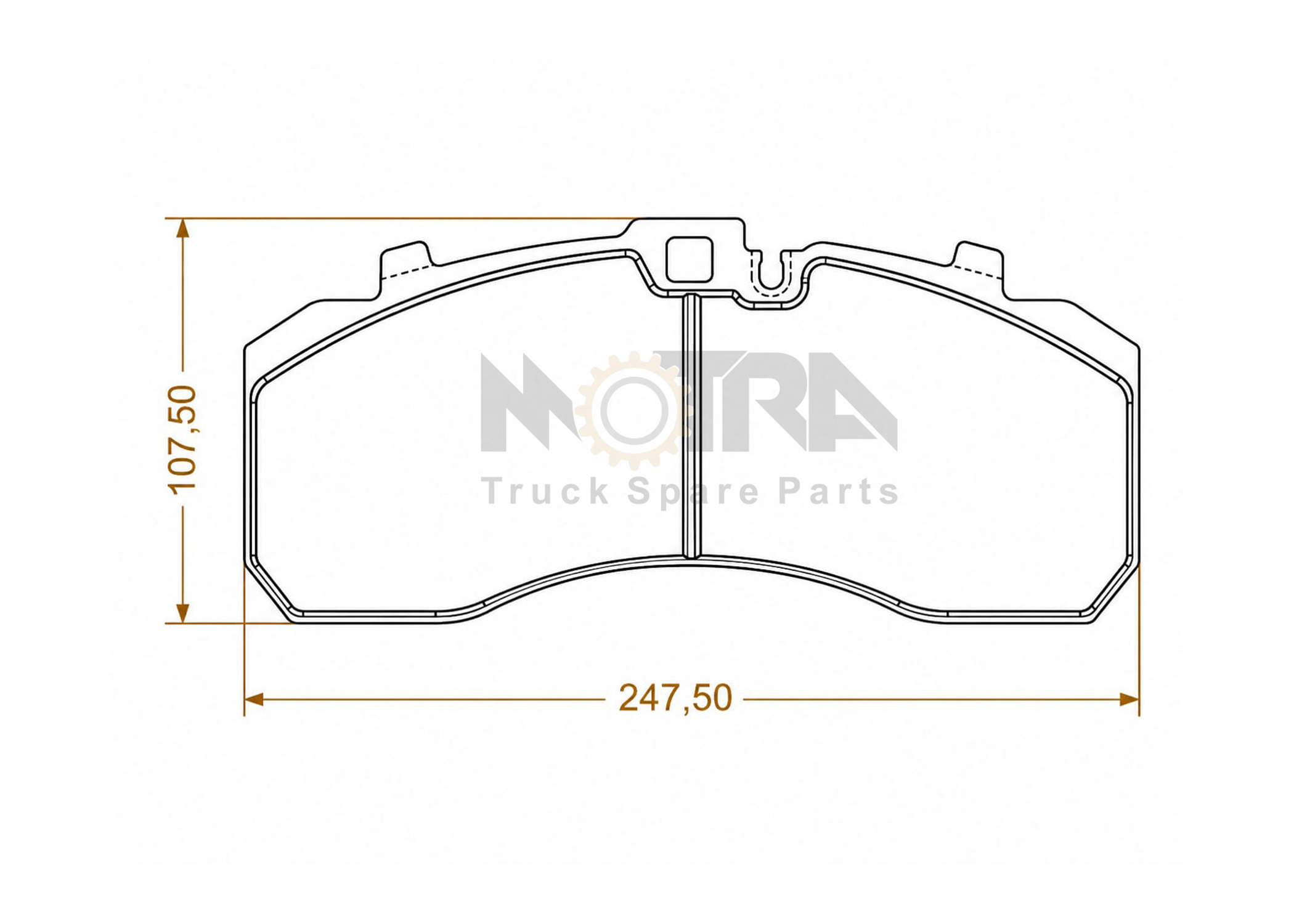 DISC BRAKE PAD - MERCEDES / MAN / IVECO