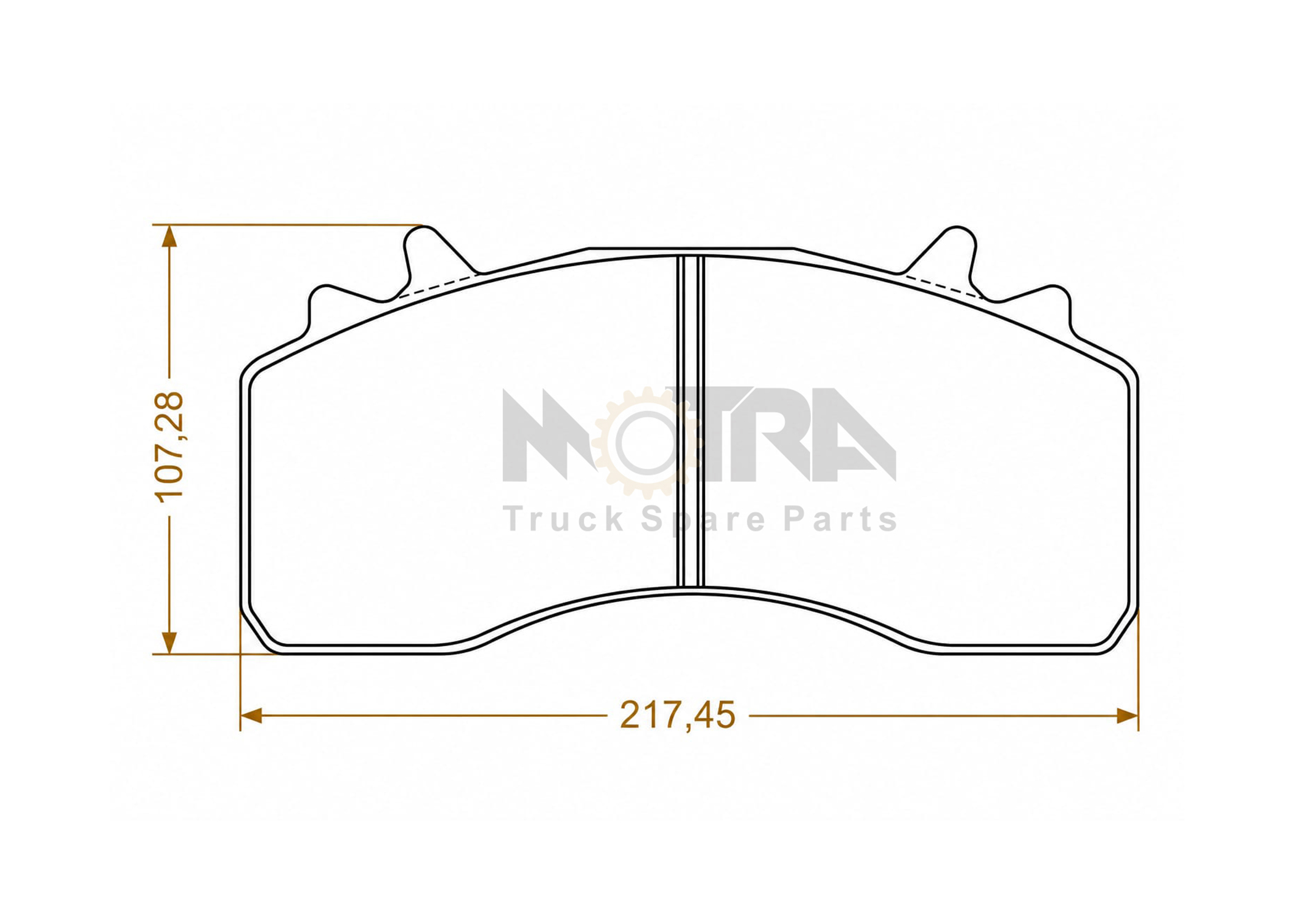 DISC BRAKE PAD - MAN / DAF