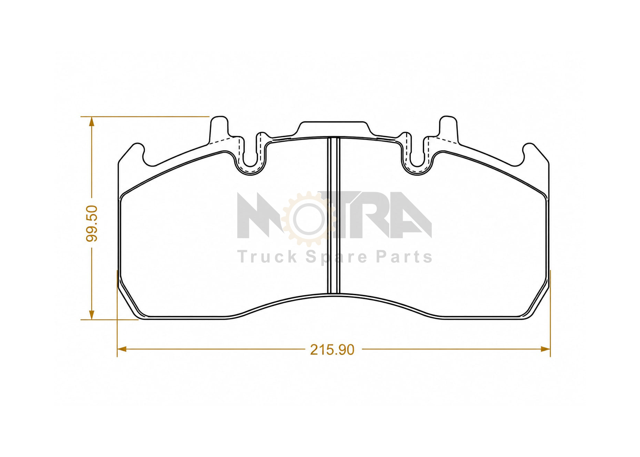 DISC BRAKE PAD - VOLVO FL / RENAULT / DAF / ROR / MERITOR