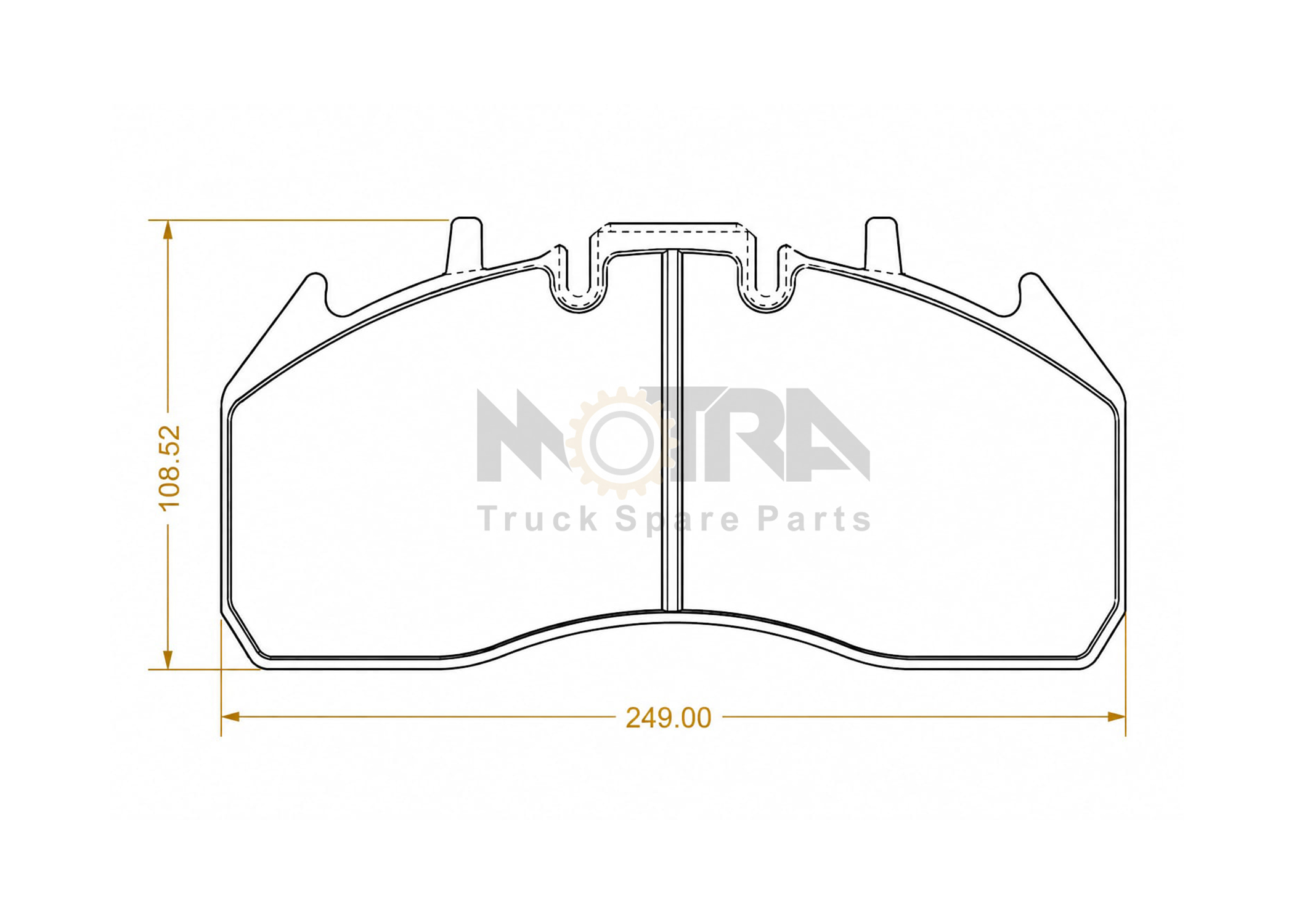 DISC BRAKE PAD - VOLVO / RENAULT / DAF / ROR / MERITOR
