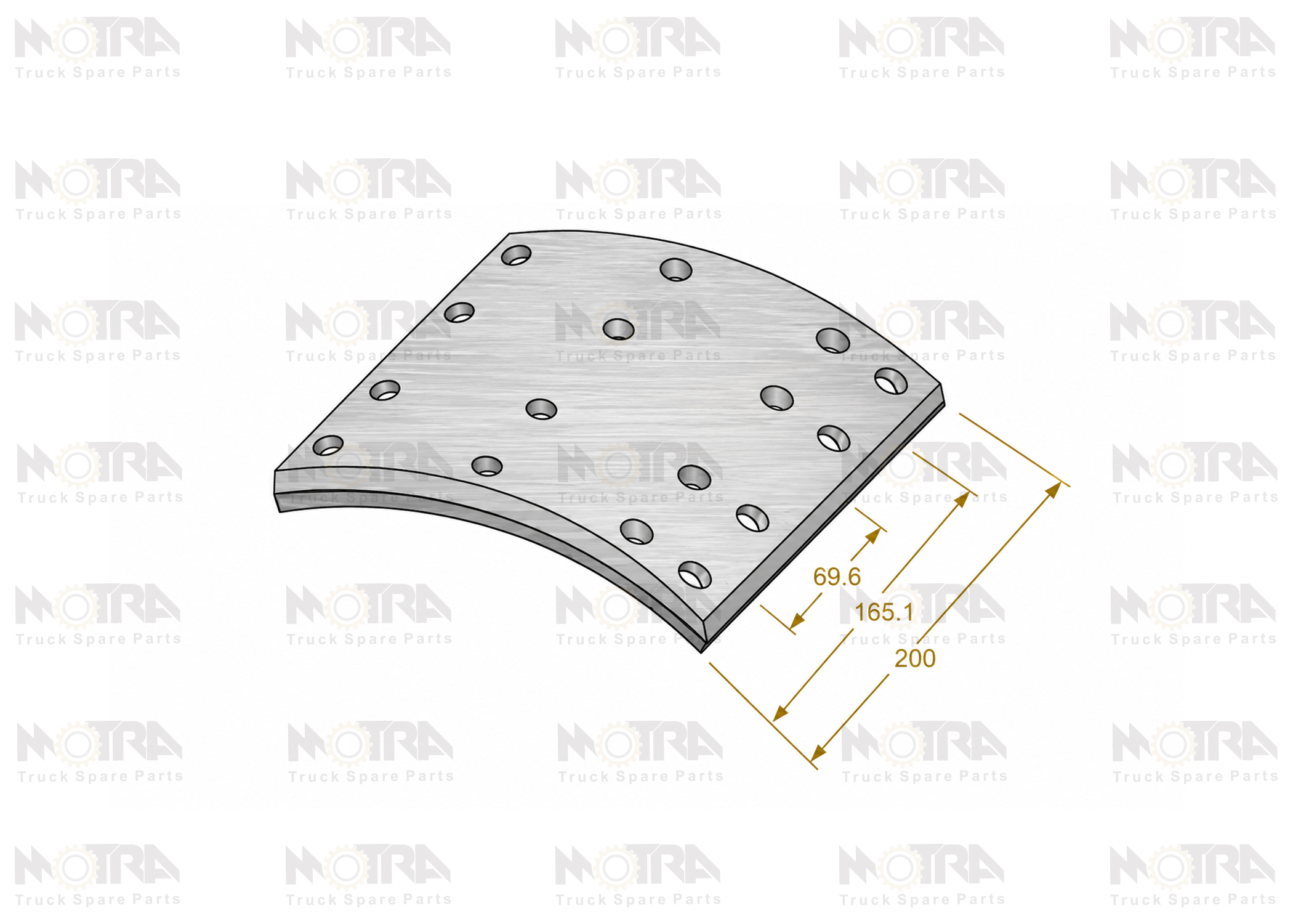DRUM BRAKE LININGS - FORD CARGO