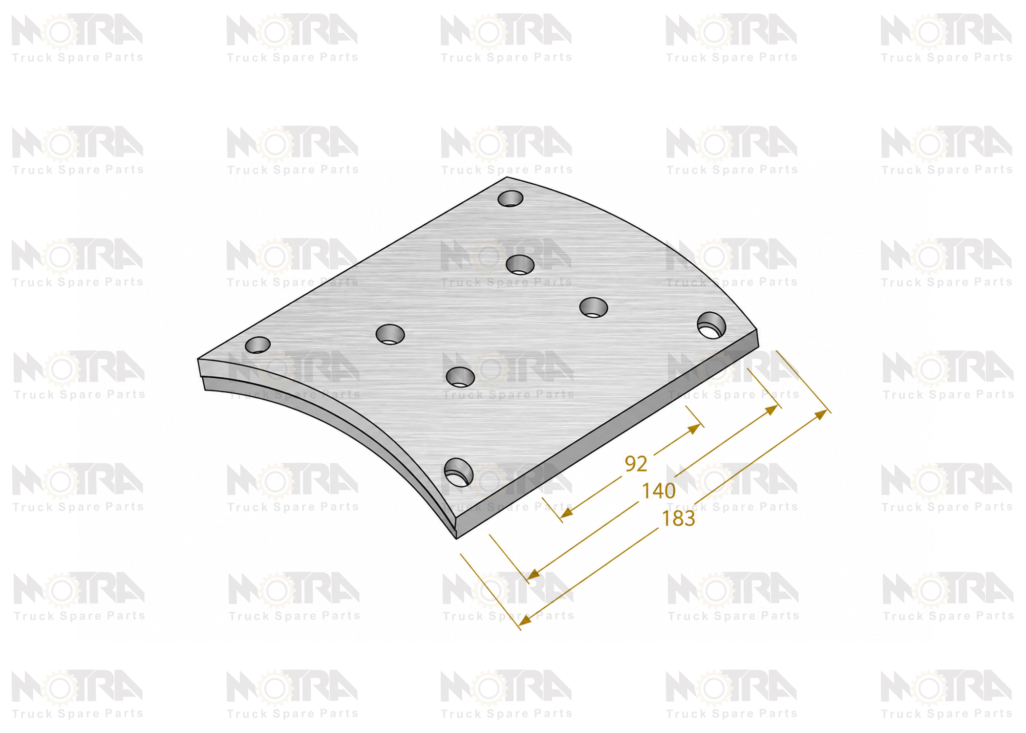 DRUM BRAKE LININGS -  MERCEDES / MAN 