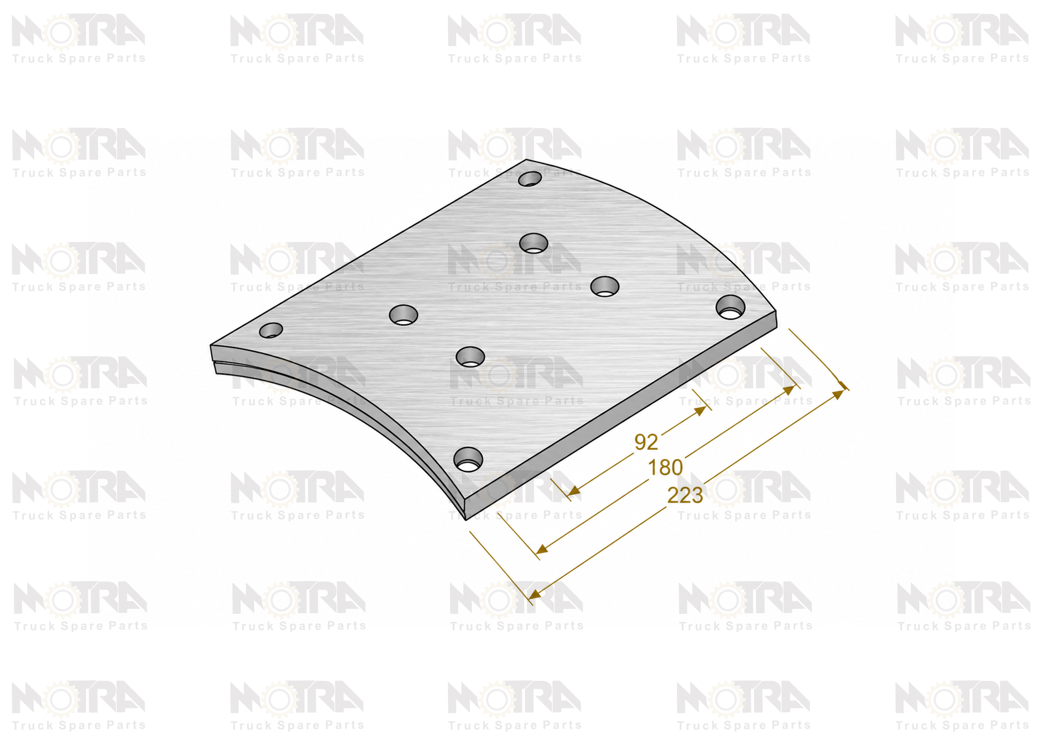 DRUM BRAKE LININGS -  MERCEDES / MAN 