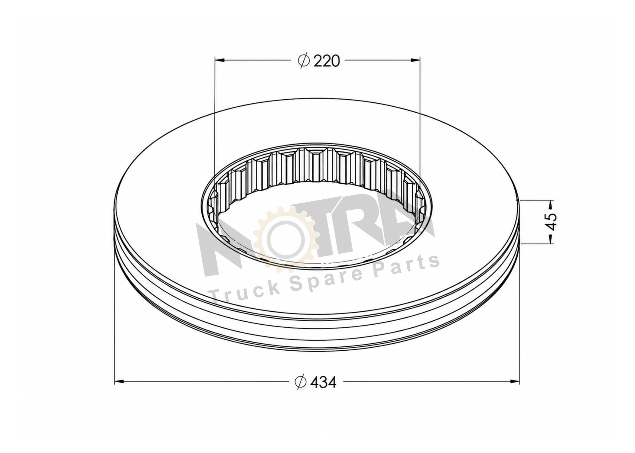 BRAKE DISC - VOLVO 