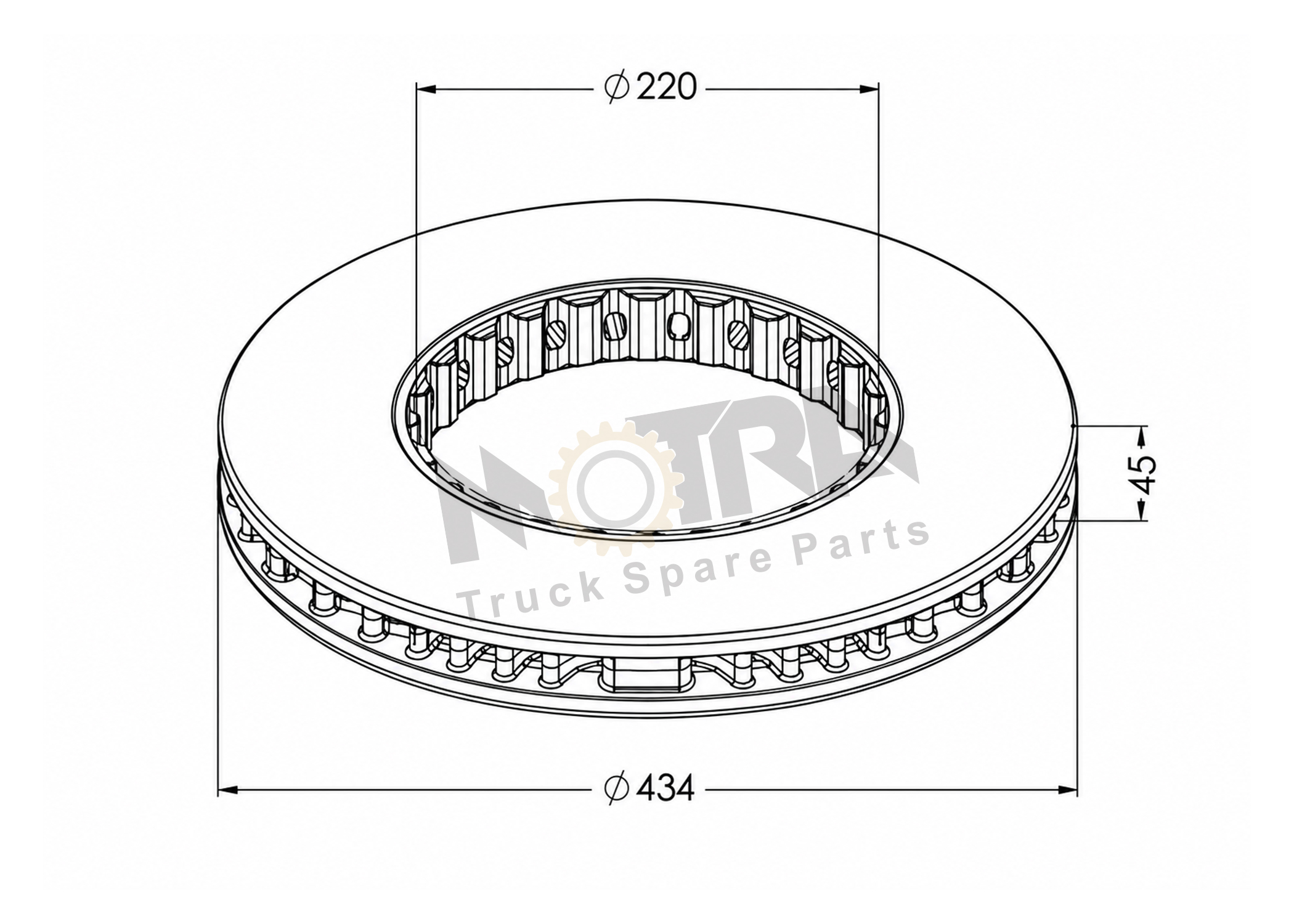 BRAKE DISC - VOLVO 
