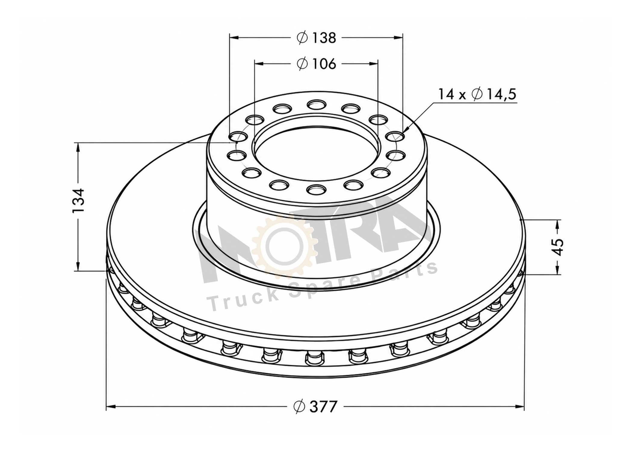 BRAKE DISC - MERCEDES 