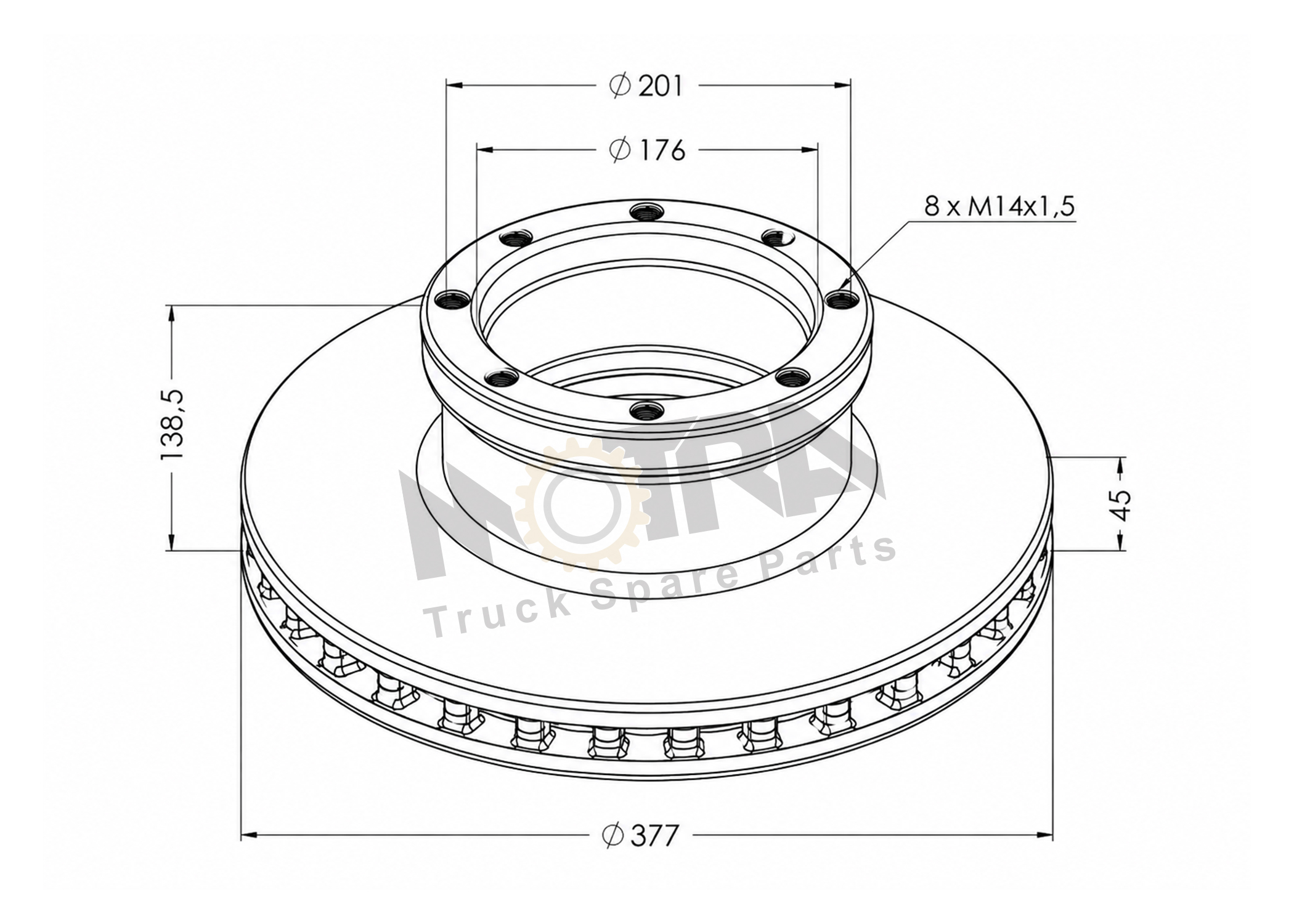 BRAKE DISC - MERCEDES 