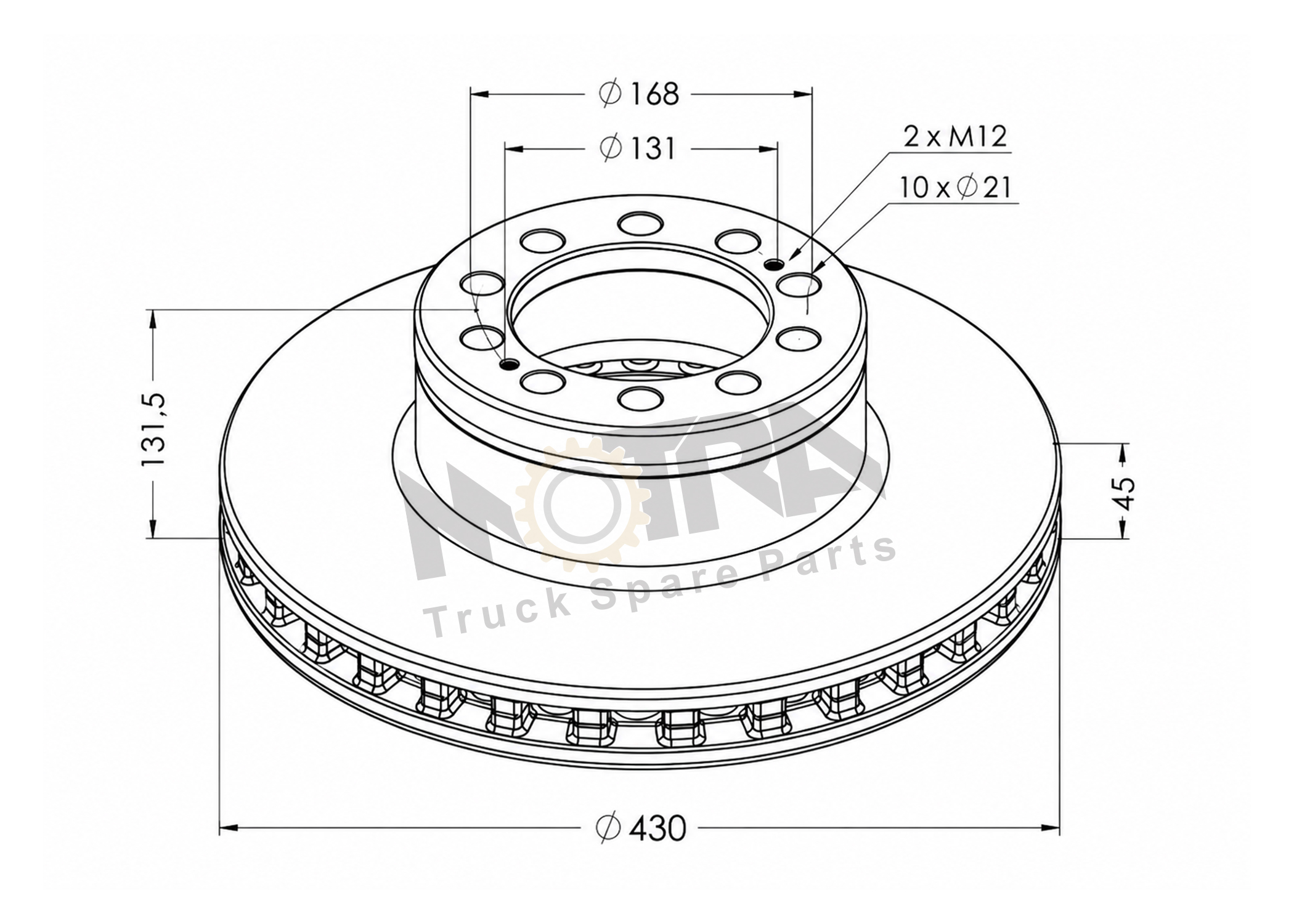 BRAKE DISC - MERCEDES 