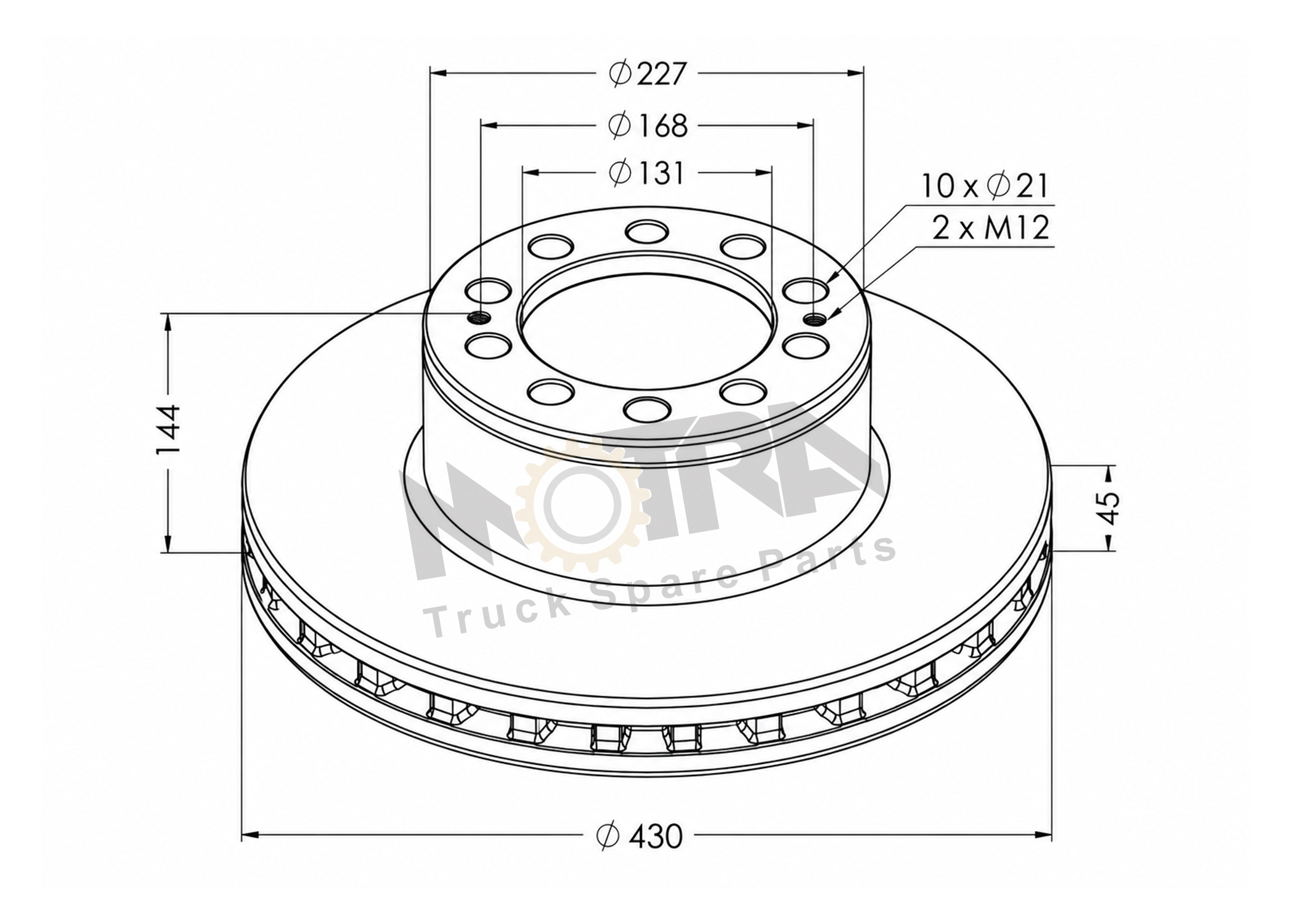BRAKE DISC - MERCEDES 